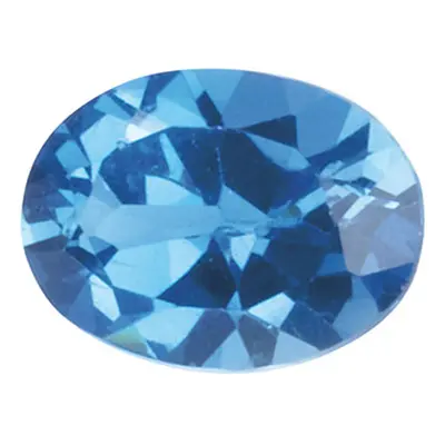 London Blue Topaz, Oval, 6x4mm, Treated