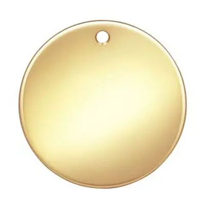 Gold Filled Round Disc 16mm Light Blank