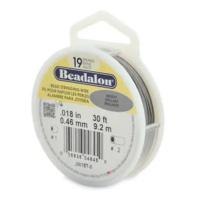 Beadalon 19 Strand Bright 0.46mm X 9.2m Wire