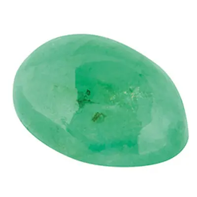 Emerald, Oval Cabochon, 6x4mm