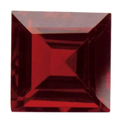 Garnet, Square, 6x6mm