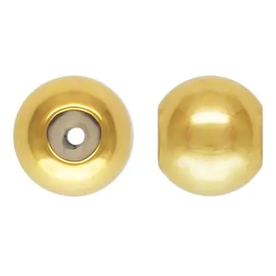 Gold Filled Silicone Stopper Round Bead 3mm Pack of 5