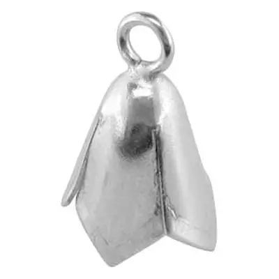 Sterling Silver Bell Caps Pack of 6 Large, Scalloped, 100% Recycled Silver