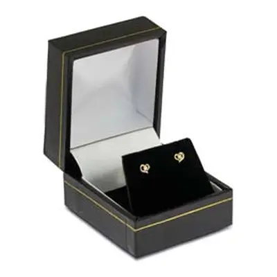 9ct Yellow Gold Valentine`s Day Cubic Zirconia Set Stud Earring Gift Set