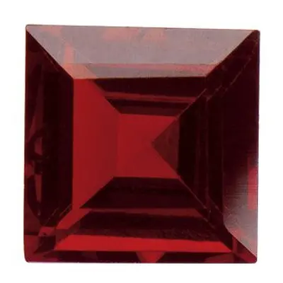 Garnet, Square, 4x4mm