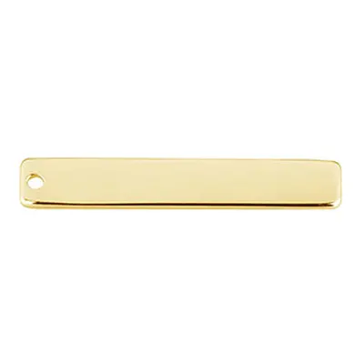 Gold Filled Rectangular Bar 30x5mm Stamping Blank