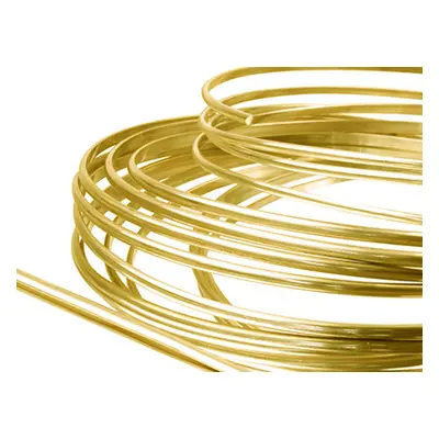 9ct Yellow Gold D Shape Wire 2.30mm X 1.80mm, 100% Recycled Gold