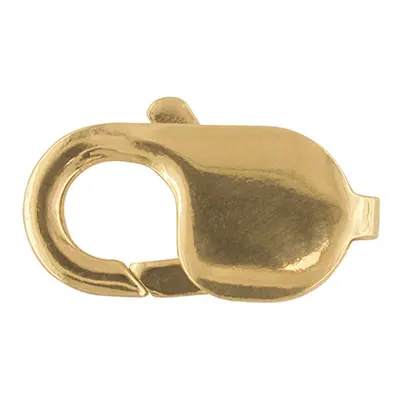 18ct Yellow Gold Lobster Trigger Oval 7mm