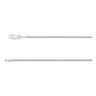 Sterling Silver 1.5mm Diamond Cut Spiga Chain 20&quot;/50cm Unhallmarked 100% Recycled Silver