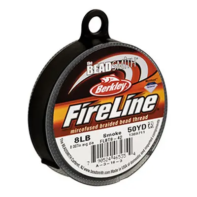 Fireline Beading Thread 8lb, Smoke, 0.17mm X 50 Yard Reel