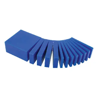 Ferris Wax Block, Blue, Assorted Sliced