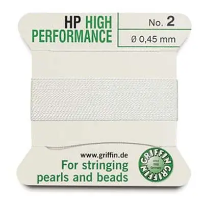 Griffin High Performance, Bead Cord, White, Size 2