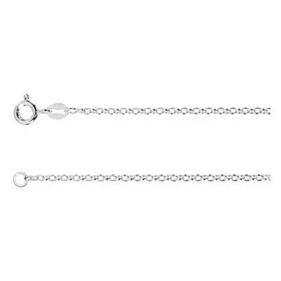 Sterling Silver 1.7mm Belcher Chain 18&quot;/45cm Unhallmarked 100% Recycled Silver