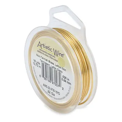 Beadalon Artistic Wire 22 Gauge Tarnish Resistant Brass 0.64mm X 13.7m