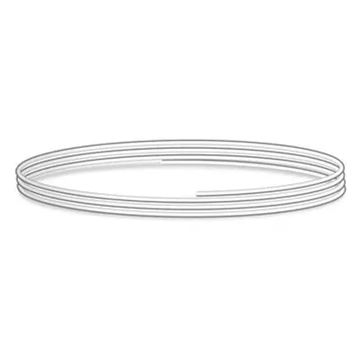 9ct White Gold Round Wire 1.00mm X 100mm, Fully Annealed, 100% Recycled Gold