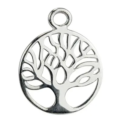 Sterling Silver Tree Of Life Classic Filigree Drop 25mm Pack of 5