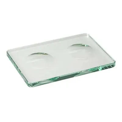 COLORIT 2 Hole Glass Mixing Plate