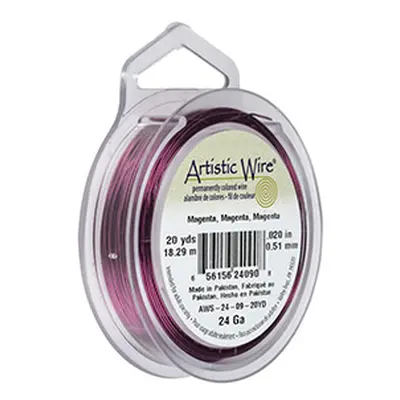 Beadalon Artistic Wire 24 Gauge Magenta 0.51mm X 18.2m