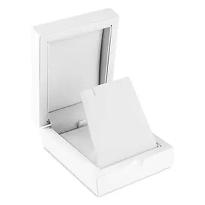 White Wooden Drop Earring/ Pendant Box