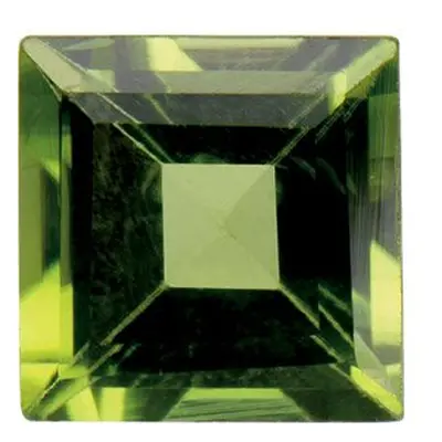 Peridot, Square, 4x4mm