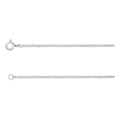 Sterling Silver 1.9mm Trace Chain 16&quot;/40cm Unhallmarked 100% Recycled Silver