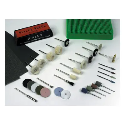 Pendant Motor Polishing Kit With Emery Papers And Burr Stand