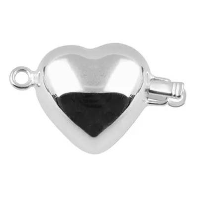 Sterling Silver Heart Clasp 17 X 17 X 13.5mm