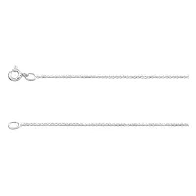 Sterling Silver 1.0mm Mini Belcher Chain 22&quot;/55cm Unhallmarked