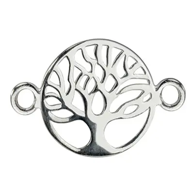 Sterling Silver Connector Tree Of Life Classic Filigree 18mm Pack of 5