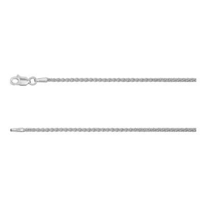 Sterling Silver 1.5mm Spiga Chain 20&quot;/50cm Unhallmarked 100% Recycled Silver