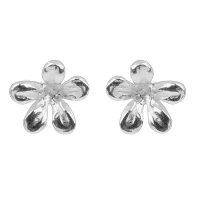 Sterling Silver Earrings Flower Stud