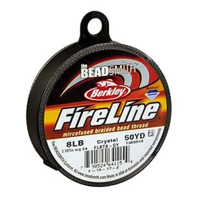 Fireline Beading Thread 8lb, Crystal, 0.17mm X 50 Yard Reel