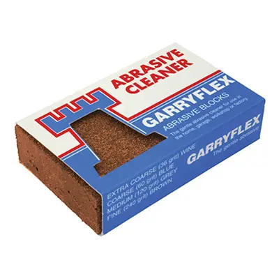 Abrasive Rubber Block, Fine Brown, 240 Grit, Garryflex