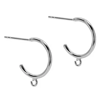 Sterling Silver Half Hoop And Ring Earrings Pack of 2, 100% Recycled Silver