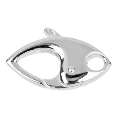 Sterling Silver Navette Trigger Clasp 26mm