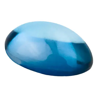 London Blue Topaz, Oval Cabochon 6x4mm, Treated