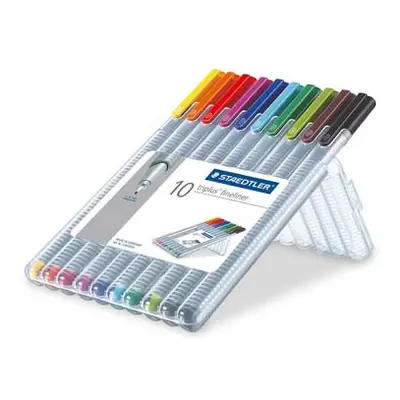 Staedtler Triplus Fineliner Pen Set Of 10 Colours