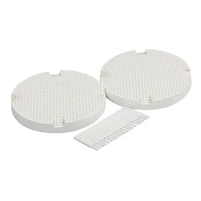 Honeycomb Soldering Board Round Large Hole, Pack of 2 With 20 Ceramic Pins