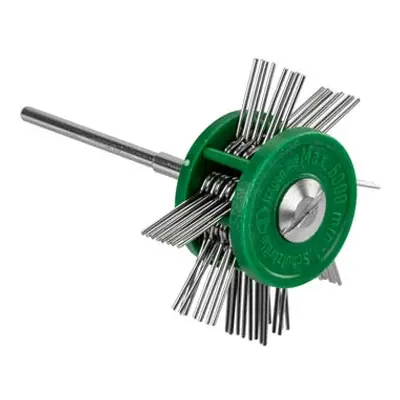 Pendant Frosting Wheel, Coarse 0.6mm On A 2.35mm Shank, Green