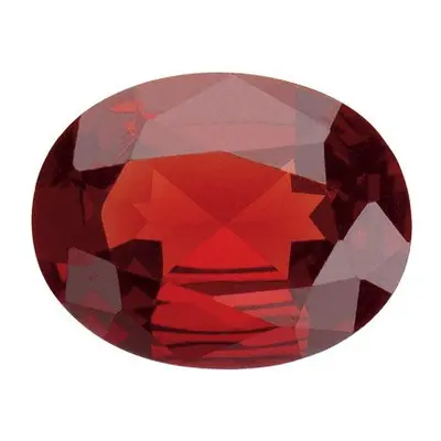 Garnet, Oval, 8x6mm