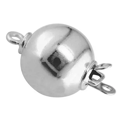 Sterling Silver 8mm Plain Ball Clasp