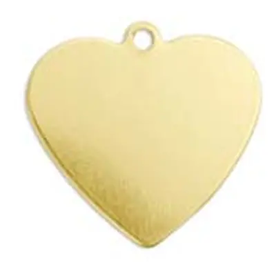 ImpressArt Brass Heart 16mm Stamping Blank Pk 9