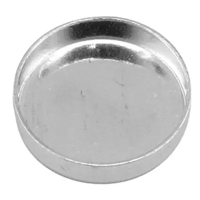 Sterling Silver Round Bezel Cup, 14mm