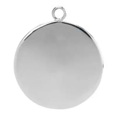 Sterling Silver Round Locket Blank 18mm