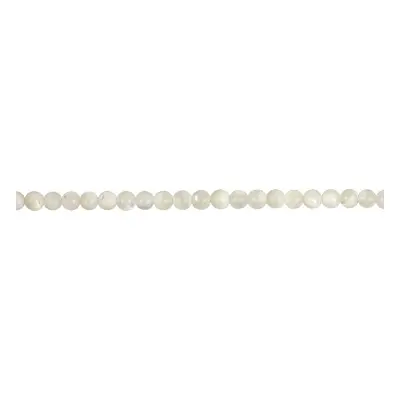 Mother of Pearl Semi Precious Round Beads, 4mm, 16&quot;/40cm Strand