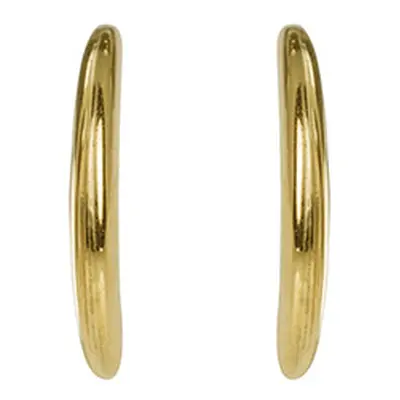 9ct Yellow Gold Crescent Hoop Earrings