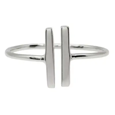 Sterling Silver Adjustable Bar Design Ring