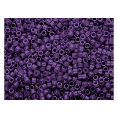 Miyuki 11/0 Delica Seed Beads Dyed Opaque Purple 7.2g Tube, Miyuki Code Db661