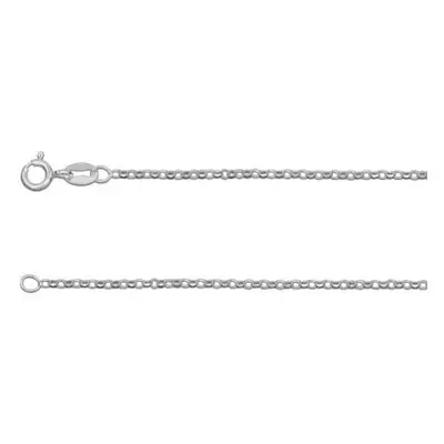 Sterling Silver 1.4mm Diamond Cut Belcher Chain 18&quot;/45cm Unhallmarked 100% Recycled Silver