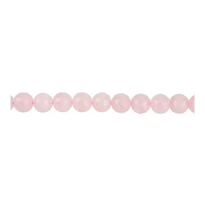 Rose Quartz Semi Precious Round Beads 10mm, 16&quot;/40cm Strand